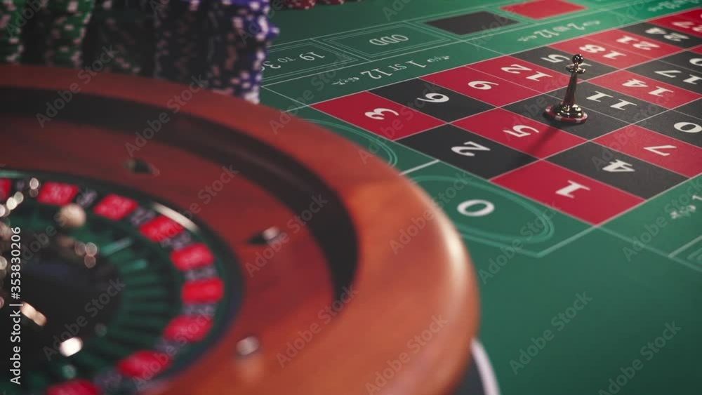 Roulette table close up at the Casino Roulette table close up at the Casino