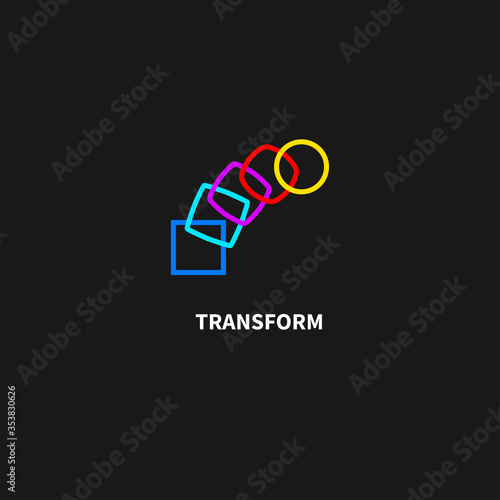Change icon, transformation, evolution