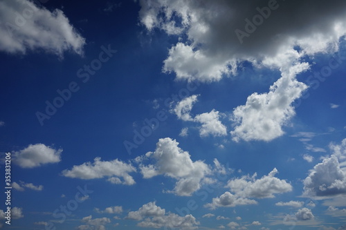 White clouds with the blue sky on a sunny day © OMG Snap