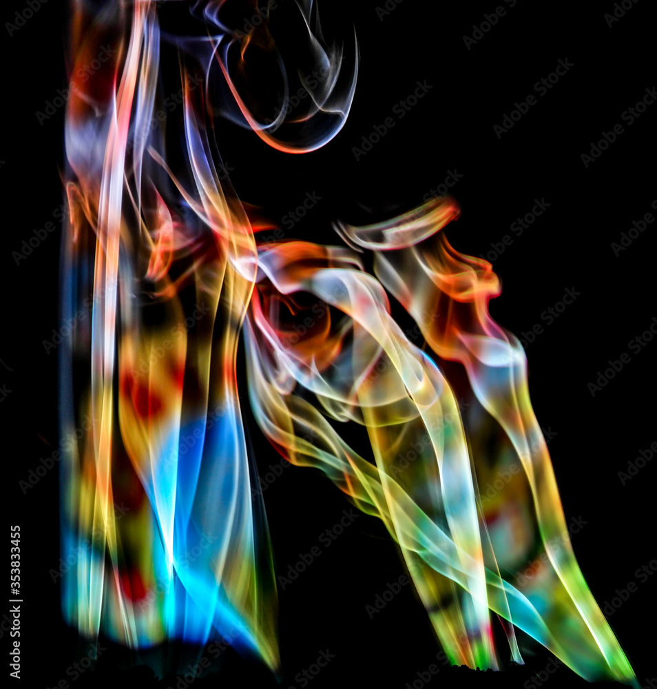 Naklejka premium abstract smoke background