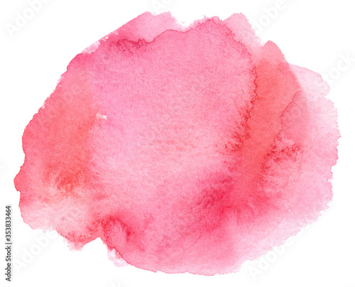 Abstract pink watercolor background. Watercolor splash