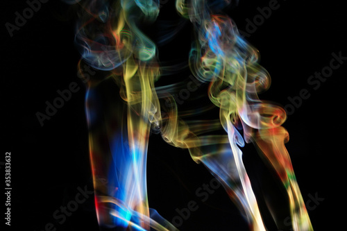 abstract colorful smoke