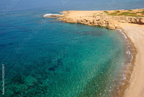 Fototapeta Naklejka Na Ścianę i Meble -  Lara Bay Turtle Conservation Beach on Akamas Peninsula of Cyprus
