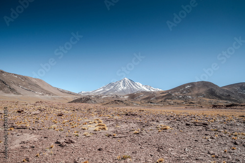 Breathtaking view in lonesome Atacama desert in Chile