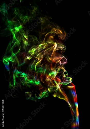 abstract colorful smoke