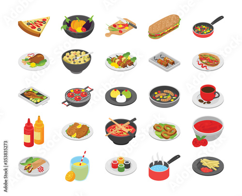  Cooking Flat Icons 
