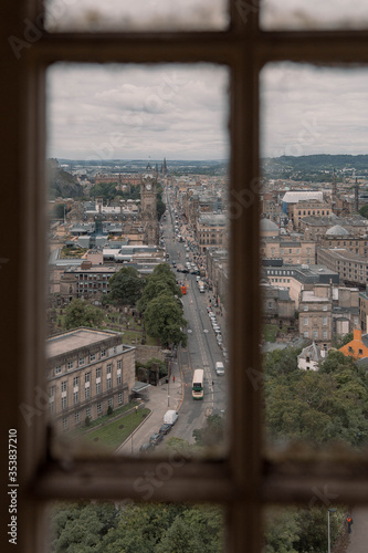 Edinburgh street from above