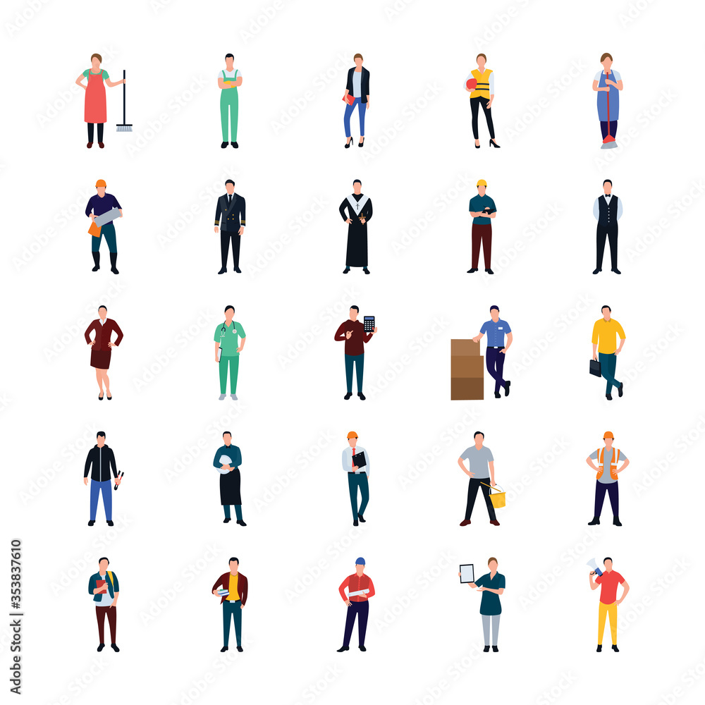 Professional People Flat Icons
Professional People Flat Icons