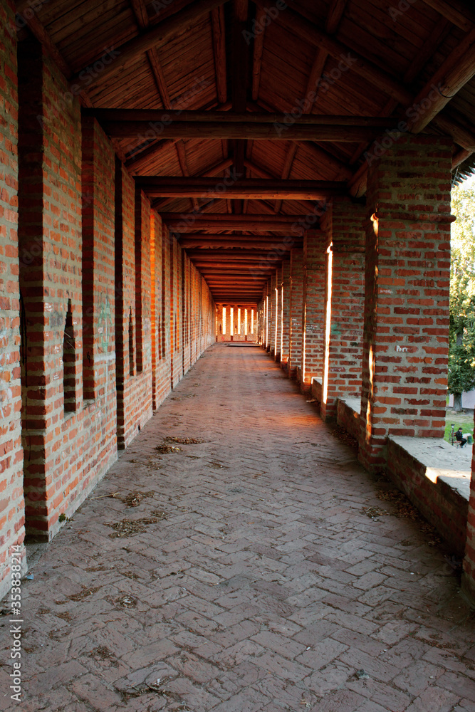 A mysterious tunnel, it could be part of an old castle, but it is part of Russian culture, it is part of the Smolensk Fortress wall