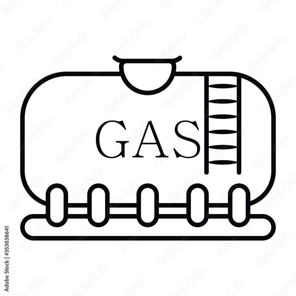 Propane Gas Tank icon vector