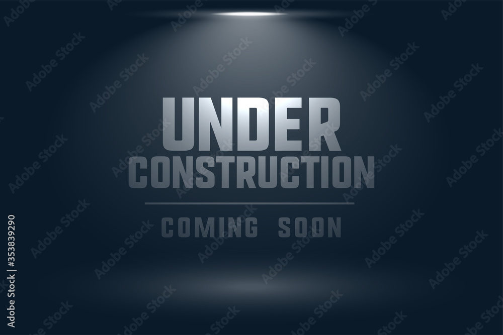 under construction coming soon spot light background under construction coming soon spot light background