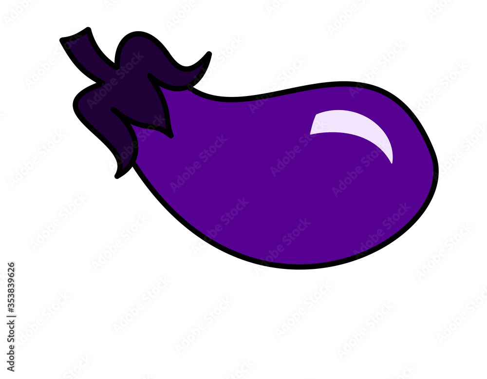 Obraz premium ナスつや(色線)