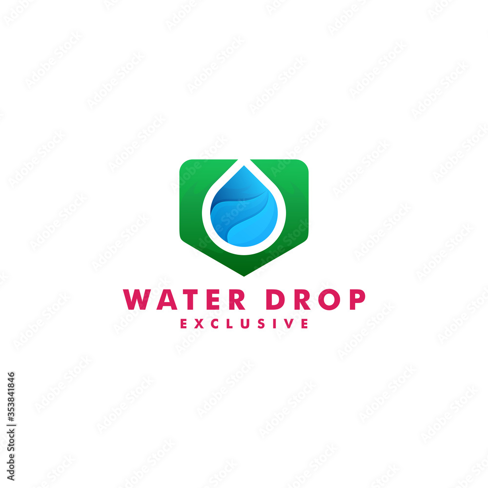 Water Drop logo design vector illustration Water Drop logo design vector illustration
