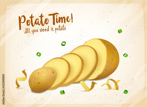potato vector illustration