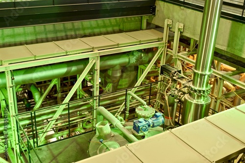 Photography The view of factory of beer.