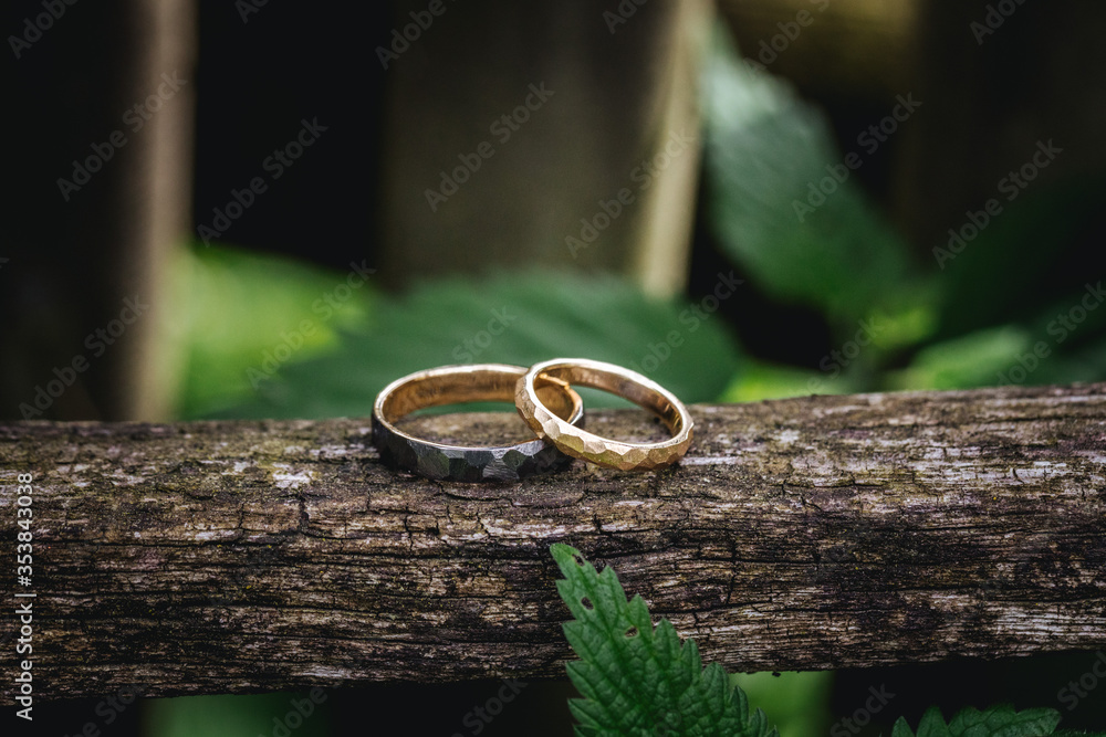 Beautiful wedding rings close up Beautiful wedding rings close up