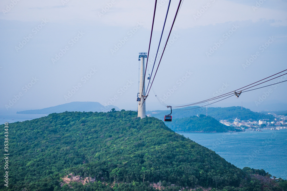 The Longest Cable Car situated on the Phu Quoc Island to Hon Thom island