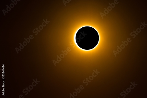 Sun eclipse concept image photo
