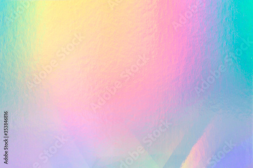 colorful holographic paper with rainbow lights.
