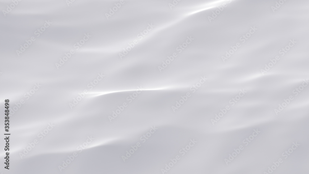 Abstract white backdrop. Ocean of milk. White satin background. 