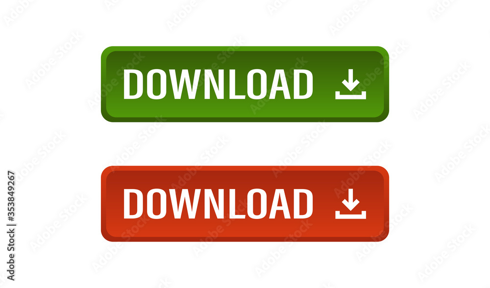 Download button gradient style. Vector isolated ui design Download button gradient style. Vector isolated ui design