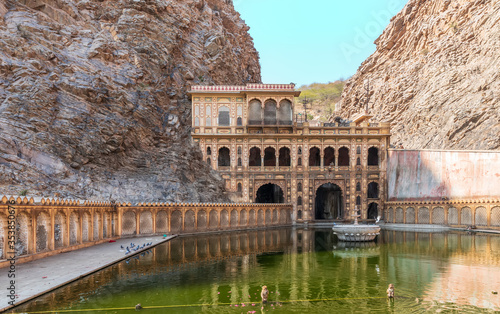 Famous Monkey Temple Kund in Jaipur, Rajasthan, India