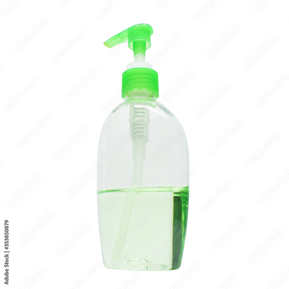 alcohol gel bottle isolated on white background alcohol gel bottle isolated on white background
