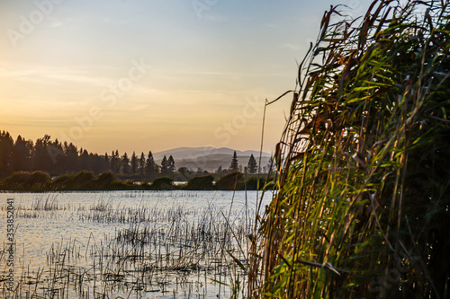 Fototapeta Naklejka Na Ścianę i Meble -  Beskid sądecki, góra Trzy Korony - widok na panoramę Dunajca , Beskid Wyspowy