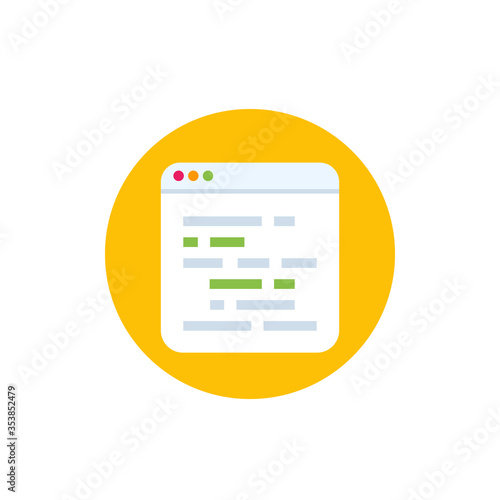 web page, website vector flat icon