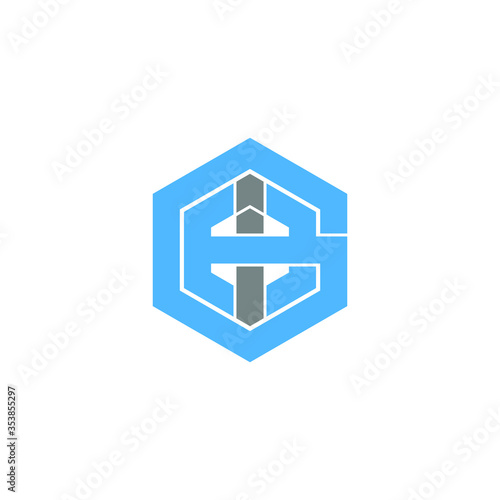 Wallpaper Mural eig letter original monogram logo design Torontodigital.ca