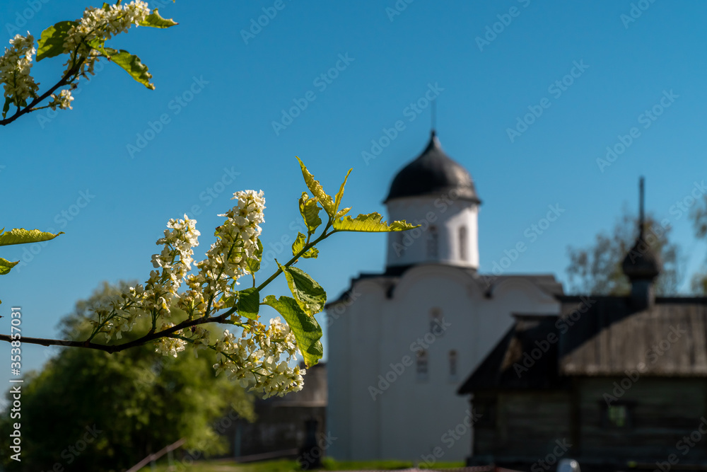 Ancient historical old Ladoga fortress in the village of Staraya Ladoga, Volkhovsky district.