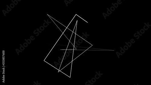 Simple geometric Shape from color lines © z-ifcom