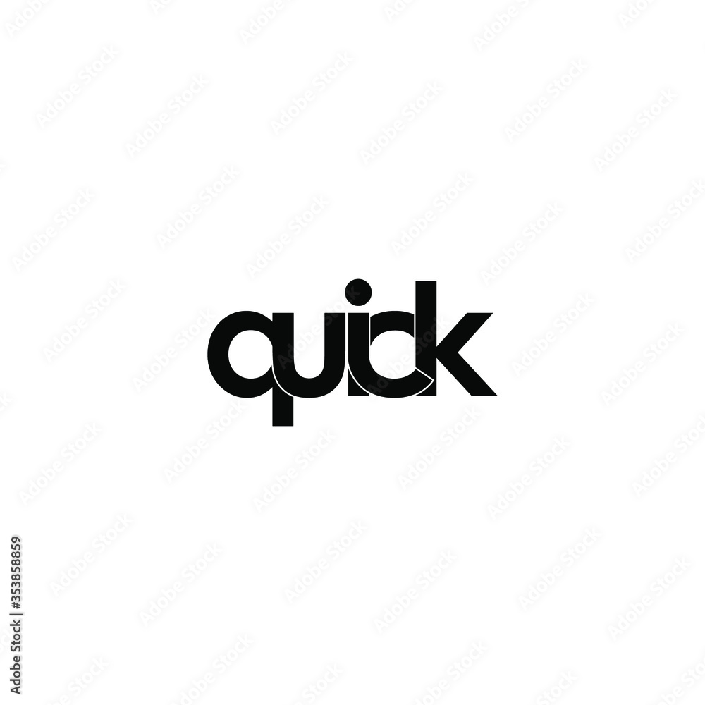 quick letter original monogram logo design quick letter original monogram logo design