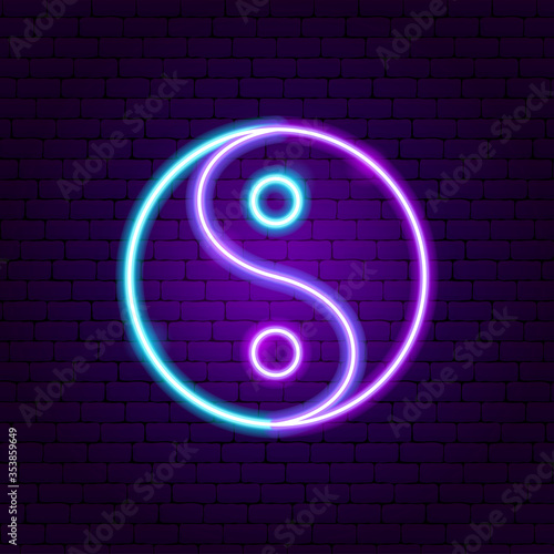 Yin Yang Neon Sign