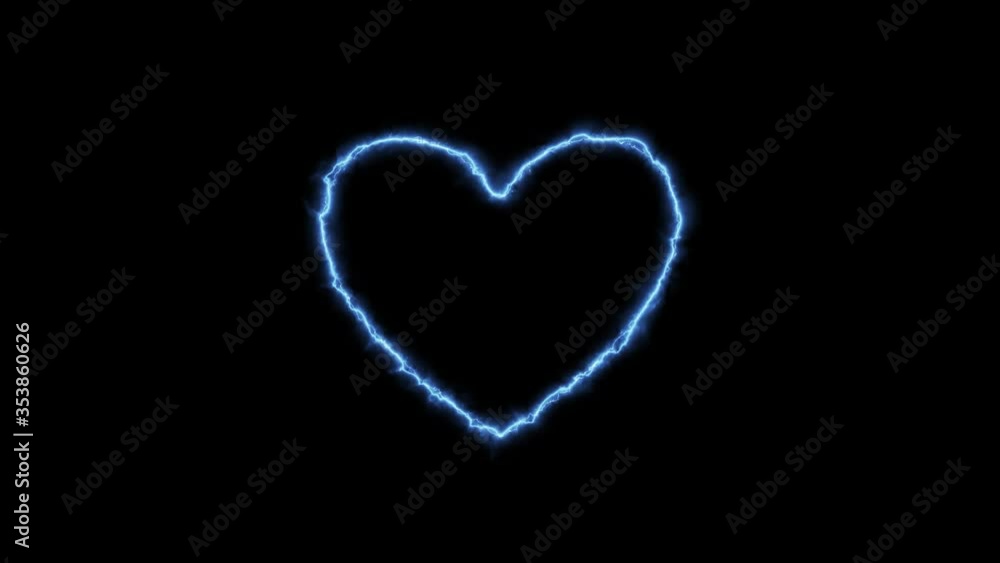 Light Heart Electricity Effect, Love Shape Abstract Opening Animation. Matte Channel Video. High Quality 4K Resolution. Light Heart Electricity Effect, Love Shape Abstract Opening Animation. Matte Channel Video. High Quality 4K Resolution.
