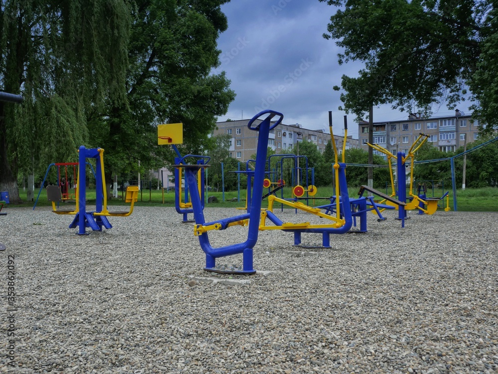 children playground in the park children playground in the park