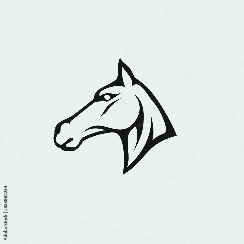 Obraz premium HORSE LOGO Vector Illustration design