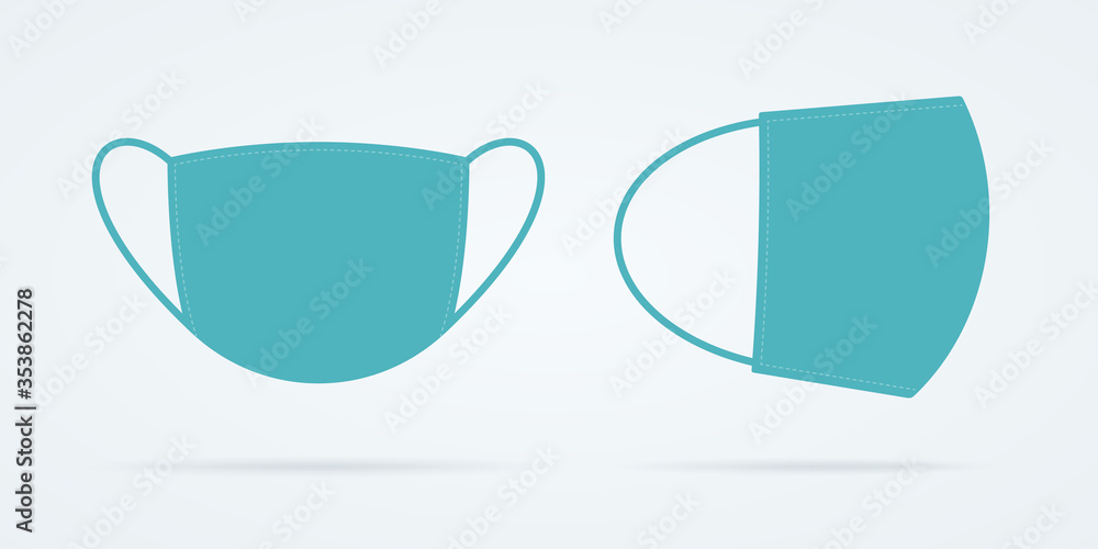 Medical Mask Flat Icons Medical Mask Flat Icons