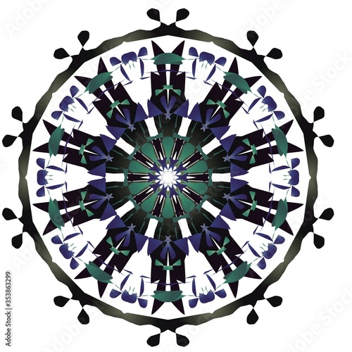 Vector illustration of a luxury mandala with a simple design