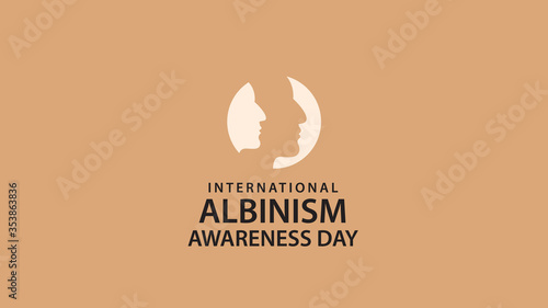 International Albinism Awareness Day. Vector illustration
