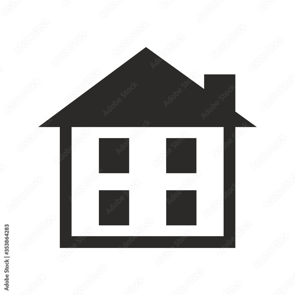 A House vector icon. Isolated vector A House vector icon. Isolated vector
