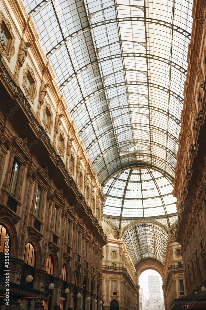 Galleria Vittorio Emanuele building ceiling