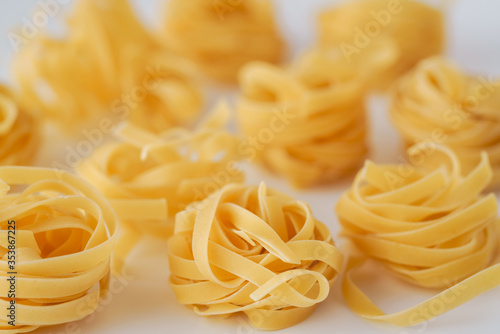 Tagliatelle. Pasta.Food background
