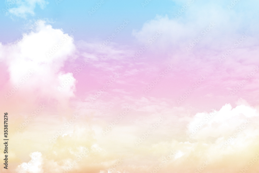 Sky and cloud with a pastel color background, abstract sky background. Sky and cloud with a pastel color background, abstract sky background.