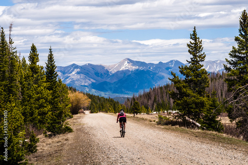 Fényképezés Gravel bike in the mountains