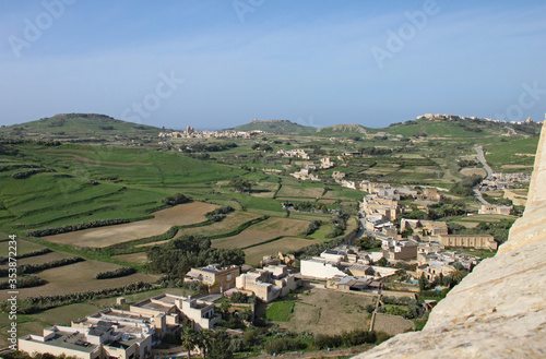 A small village in the countryside on Gozo, Malta