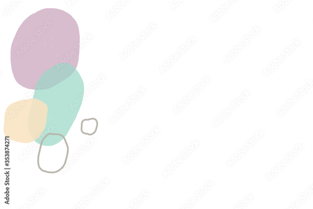 Abstract pastel color illustration copy space background