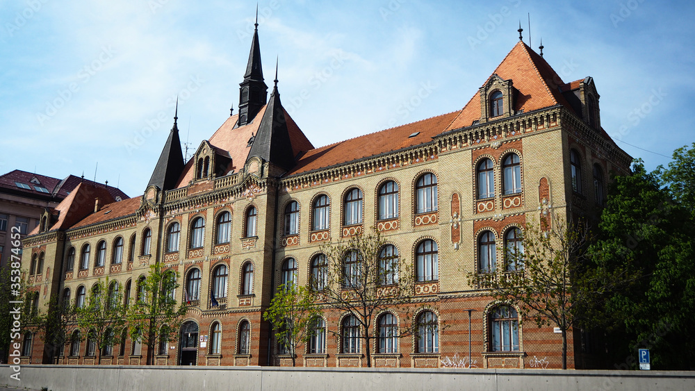 Fototapeta premium Mechanical Engineering School in Bratislava.