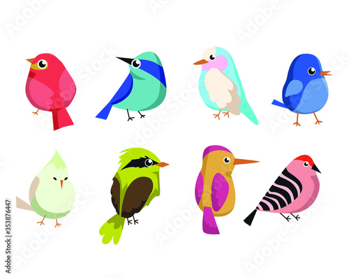 illustration of cute bird  animal vector pet wildlife © dadan_pm