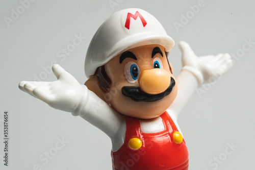 Macro shot of the famous video game 